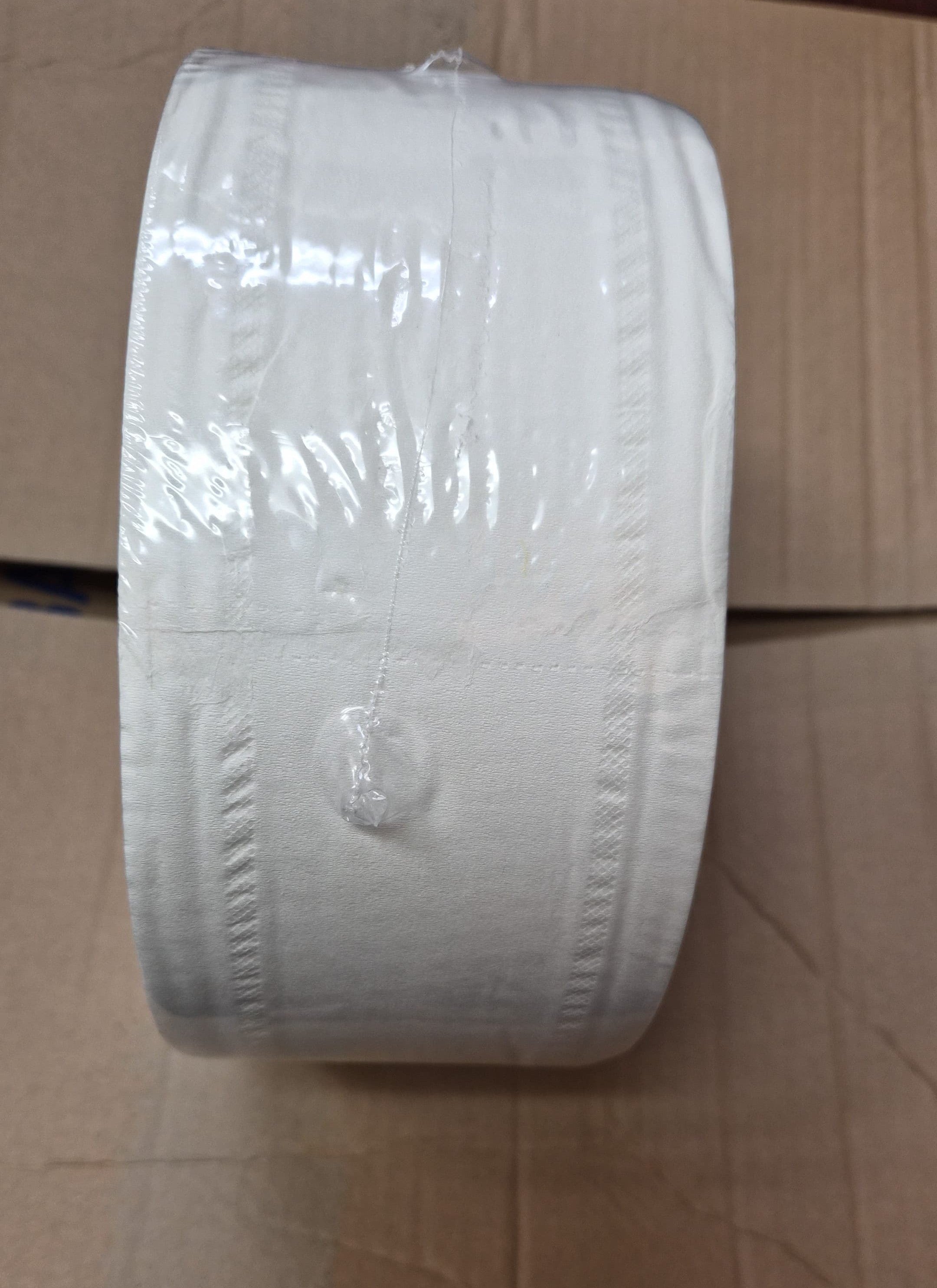 12 Rolls 8" 2-Ply Jumbo Roll Toilet Paper 3.5" x 550'